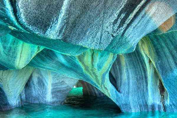 Прекрасные мраморные пещеры Патагонии - Las Cavernas de Marmol