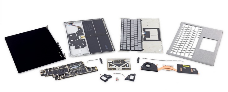 «Microsoft Surface Laptop — это не ноутбук, а наполненный клеем монстр», — утверждают специалисты iFixit