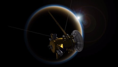Космический аппарат Cassini направился к Сатурну после заключительного полета мимо Титана