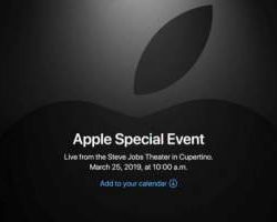 Следующая презентация Apple пройдет 25 марта